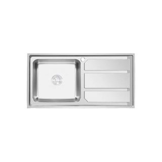 CLOSE อ่างล้างจาน 1หลุมมีที่พัก SUS304 ขนาด 50x80x20ซม. ARGUS-02