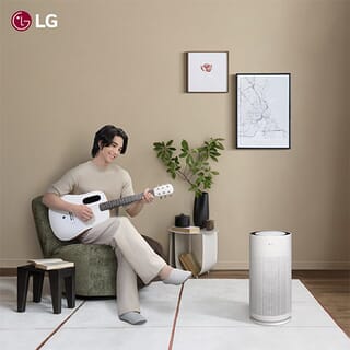 LG เครื่องฟอกอากาศ PuriCare AeroHit รุ่น AS35GGW10 สีขาว