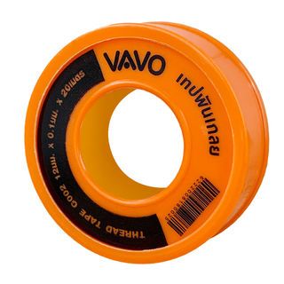 VAVO เทปพันเกลียว 12มม.x0.1มม.x20ม. รุ่น G_002 สีขาว