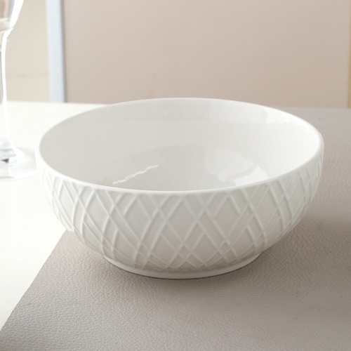 ADAMAS ถ้วยเซรามิค 8 นิ้ว FIONA-WH07 สีขาว