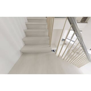 จมูกชานพักบันได SPC Click lock 114x1220x4+1mm IXPE  items No. 6589 สีไม้แอชไวท์