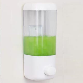 Primo ที่กดสบู่เหลว 1 ช่อง ความจุ 500 มล. รุ่น SD56 ขนาด 8.5x8.5x22ซม. สีขาว