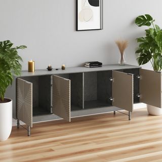 DELICATO ชั้นวางทีวี รุ่น BIZANO ขนาด 39x163.70x66.20 ซม. สีดำ-กาแฟ