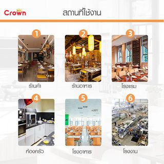 CROWN โต๊ะเตรียมสเตนเลส 2 ชั้น พร้อมชั้นวาง SUS304 150x80x160 ซม. NOELLE-SS304 (1/2)