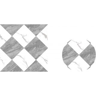 Marbella กระเบื้องเซรามิคปูพื้น 60x60 ซม. รุ่น ยูเรก้า   ไวท์  เกรย์  MD670  ผิวด้าน  (4P)