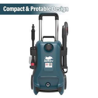 BISON เครื่องฉีดน้ำแรงดันสูง 160 บาร์ 2200W รุ่น YLQ5780H-160A พร้อมสายแบบใยเหล็กพิเศษ