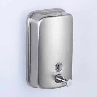 Primo ที่กดสบู่เหลว สแตนเลส 304 1 ช่อง ความจุ 1 ลิตร รุ่น SD01  ขนาด 11x13.5x21ซม. สีเงิน