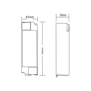 EILON แอลอีดี ไดร์เวอร์ 50W  Isolated 1200mA (ควบคุม 3 สี) รุ่น TP-ISO-DV-1200MA  IP20 สีขาว