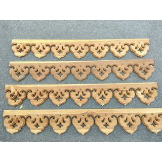 เชิงชายไม้สักลายการบิน 5นิ้วx 100 ซม.