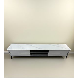 DELICATO ตู้วางทีวี รุ่น TARO ขนาด 200x40x42 ซม. สีเทาอ่อน 