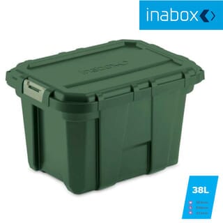 INABOX กล่องเก็บของ Heavy Armour N80216GN-38L ขนาด 38.3x33.1x53 cm. สีเขียว