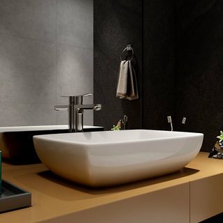 American Standard อ่างล้างหน้าวางบนเคาน์เตอร์ก๊อกบนอ่าง รุ่น ซิกเนเจอ WP-0618-WT