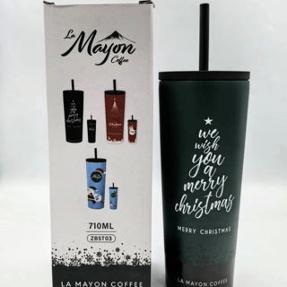 LAMAYON Christmas premium glass 710 มล. รุ่น ZBST03 สีเขียว