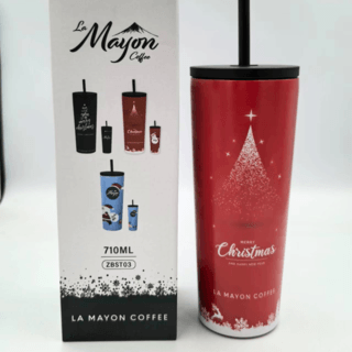 LAMAYON Christmas premium glass 710 มล. รุ่น ZBST03 สีแดง
