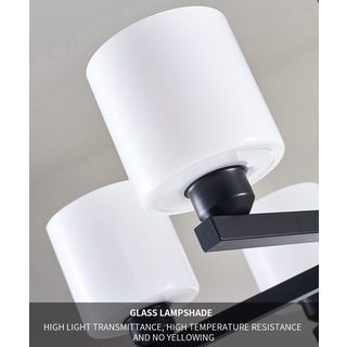 EILON ชุดโคมไฟแขวนเพดาน LED 36W สีดำ รุ่น ETYD-BCMD6638/6