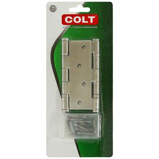 COLT บานพับประตูสเตนเลสเกรด304 รุ่น 28 ขนาด 4 x 3 นิ้ว x 2 มม. (แพ็ก 2 ชิ้น) สีสแตนเลส