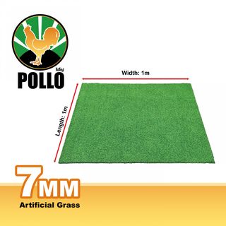 POLLO หญ้าเทียมตกแต่ง รุ่นGreenland-S711 ขนาด7มม. กว้าง1เมตร x ยาว1 เมตร สีเขียวอ่อน 