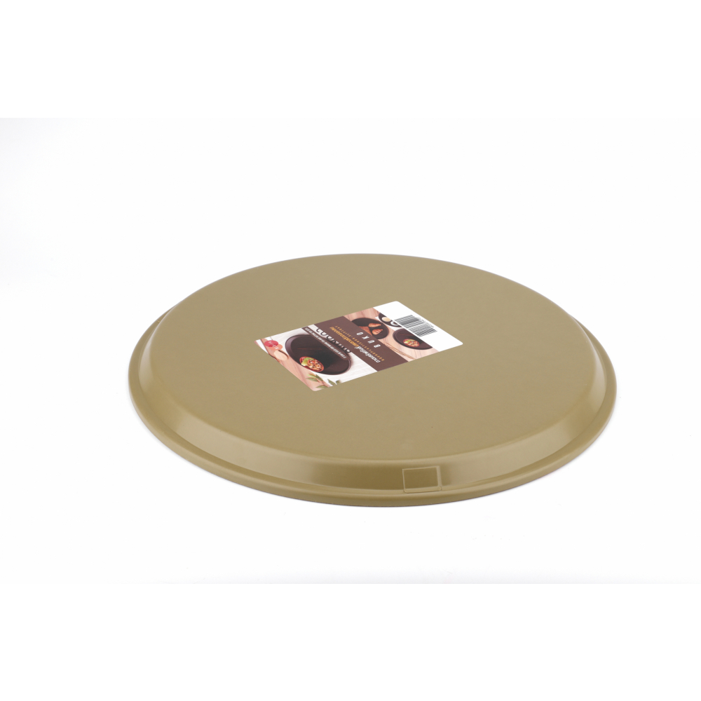 NIBIRU ถาดเสิร์ฟกันลื่นพลาสติกทรงกลม 35.5x2 ซม. BUKO สีน้ำตาล