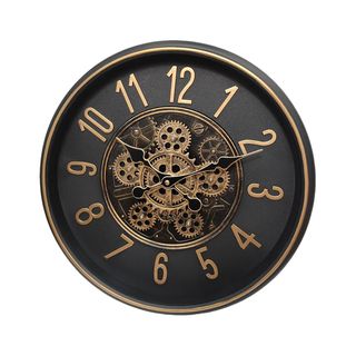 COZY นาฬิกาแขวนผนัง  รุ่น SEPTIMO  ขนาด 40.5x40.5x7 ซม.  สีดำ