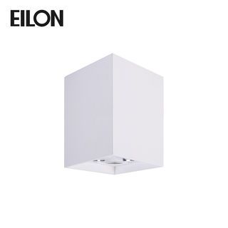 EILON โคมดาวน์ไลท์ทาวเวอร์ทรงสี่เหลี่ยม 6 นิ้ว ติดเพดานขั้ว E27 รุ่น EMZT-006-FW-E27 สีขาว
