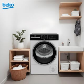 BEKO เครื่องอบผ้าระบบควบแน่นไอน้ำ 10 กก. B3T4410W สีขาว