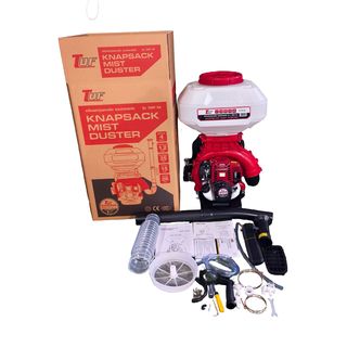 TUF เครื่องพ่นปุ๋ยและเมล็ด เครื่องยนต์ 4 จังหวะ 1.2 แรงม้า รุ่น3WF-3A 26 ลิตร สีแดงขาว