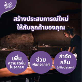 KINGS STELLA สเปรย์ปรับอากาศ กลิ่นส้ม 300 มล. รุ่น โฮเรกา  (1 แถม 1 )