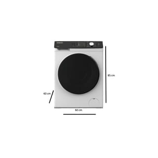 HITACHI เครื่องซักผ้า ฝาหน้า 8 กก. BD-D802HVOW