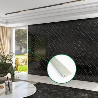 GREAT WOOD ตัวจบอะลูมิเนียม รุ่นJA524-S ขนาด 1.4x0.3x300cm. สีSilver