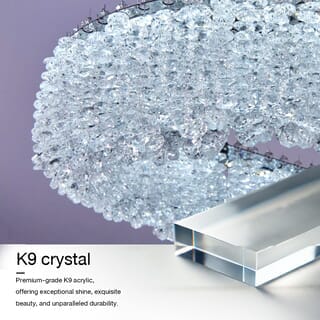 EILON โคมแชนเดอเลียร์ 39Wx2  รุ่น 505-950*350/CH ปรับแสงได้ 3 แสง