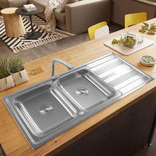 AXIA อ่างล้างจาน 2  หลุม 1 ที่พัก รุ่น COMO 120 