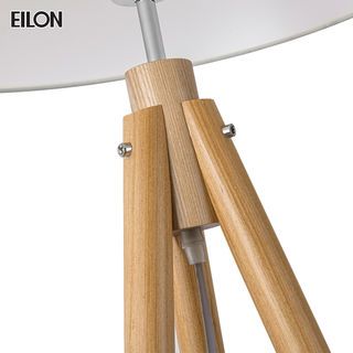 EILON โคมไฟตั้งพื้นโมเดิร์น ขาไม้ รุ่น fluffy S3036F  สีไม้