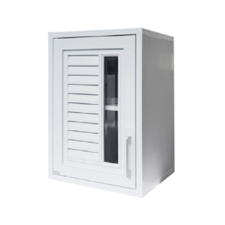 CLOSE ตู้แขวนเดี่ยว  ABS ALISA 46x66x34 ซม. สีขาวออร่า