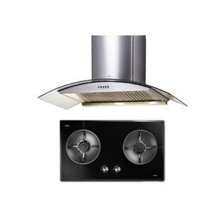 MEX ชุดเซ็ทเครื่องดูดควัน + เตาฝัง SET KV7118BFX90+V7812MHR คละสี