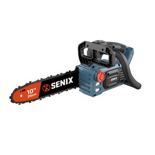 SENIX เลื่อยโซ่ไร้สาย Brushless ขนาด 10 นิ้ว 20V(Max) (พร้อมแบตเตอรี่ 4.0Ah 1 ก้อน) รุ่น CSX2-M1-EU สีน้ำเงิน - ดำ