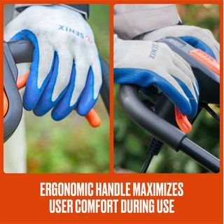 SENIX รถเข็นตัดหญ้าไฟฟ้า 380 มม. 1,600W (พ่วงสายไฟ 8 เมตร) รุ่น LPPE16-M1-EU สีน้ำเงิน - ดำ