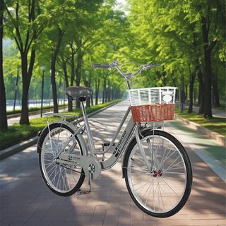  FORTEM จักรยานแม่บ้าน รุ่นDAWN-04 ขนาด 24 นิ้ว สีเทา (1/2)