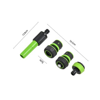 Tree O ชุดหัวฉีดพลาสติกแบบบิดปรับ2รูปแบบ สำหรับก๊อกสนาม3/4“-1” รุ่นGLB-8211-0 สีเขียวดำ