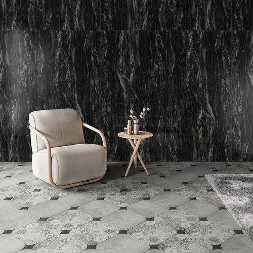 กระเบื้องพอร์ซเลน  60x120 ซม.  รุ่นเซียน่า DGD1260017 (2P/1.44 ตร.ม.) Hi-gloss  Random