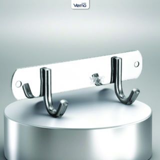 Verno ขอแขวนผ้าสแตนเลส 304 2 ขอ รุ่น PQS-304-2  สีโครเมี่ยม