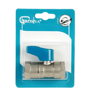 GROSNA  มินิบอลวาล์วทองเหลือง มม. 1/2