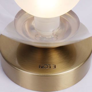 EILON โคมติดผนังทรงกลม ขั้ว G9 รุ่น GDD-8769 ฐานสีทอง โคมสีใส