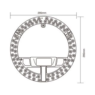 EILON หลอดไฟ LED โมดูลแม็กเน็ต วงกลม 60W รุ่น TP-M60W-DL แสงเดย์ไลท์