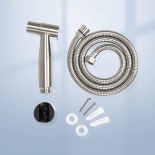 Verno ชุดสายฉีดชำระ ล็อคน้ำได้ รุ่น 6BLX001-1P ขนาด 6.8x133x2.4 ซม. สีสแตนเลส