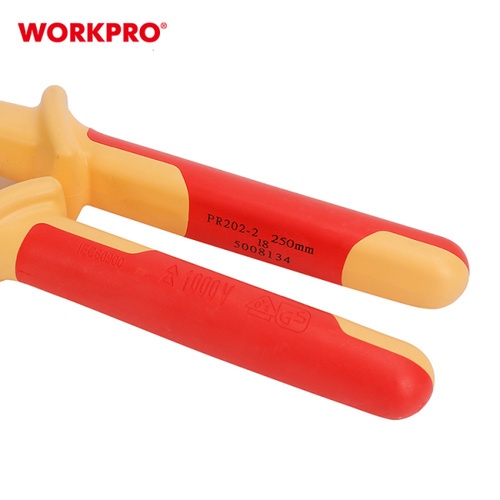 WORKPRO คีมคอม้าหุ้มฉนวนกันไฟฟ้า 1000โวลต์ 10 รุ่น WP342019