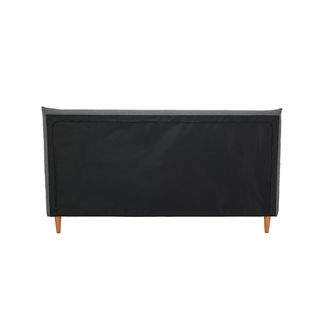 TRUFFLE เตียงนอนหัวเบาะ รุ่น VANNES-DG ขนาด 180x200 ซม.(6ฟุต) สีเทาเข้ม