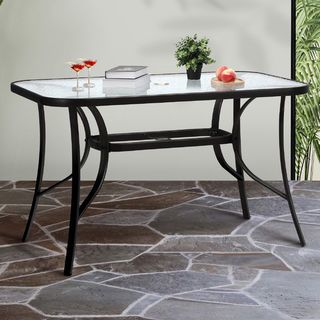 SUMMER SET โต๊ะสนาม รุ่น GUS-TABLE ขนาด120x70x70 ซม. สีดำ 