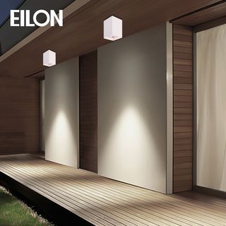 EILON โคมดาวน์ไลท์ทาวเวอร์ทรงสี่เหลี่ยม 6 นิ้ว ติดเพดานขั้ว E27 รุ่น EMZT-006-FW-E27 สีขาว