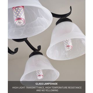 EILON ชุดโคมไฟแขวนเพดาน LED 36W สีดำ รุ่น ETYD-BCMD6653/6