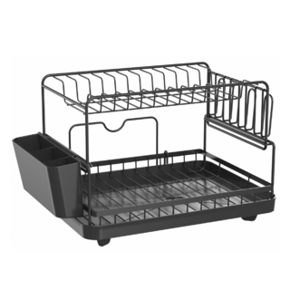 CLOSE ตะแกรงคว่ำจาน ขนาด 26.8x44.3x33 ซม. DEVIN สีดำ